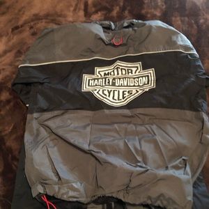 Harley-Davidson reflective rain gear.